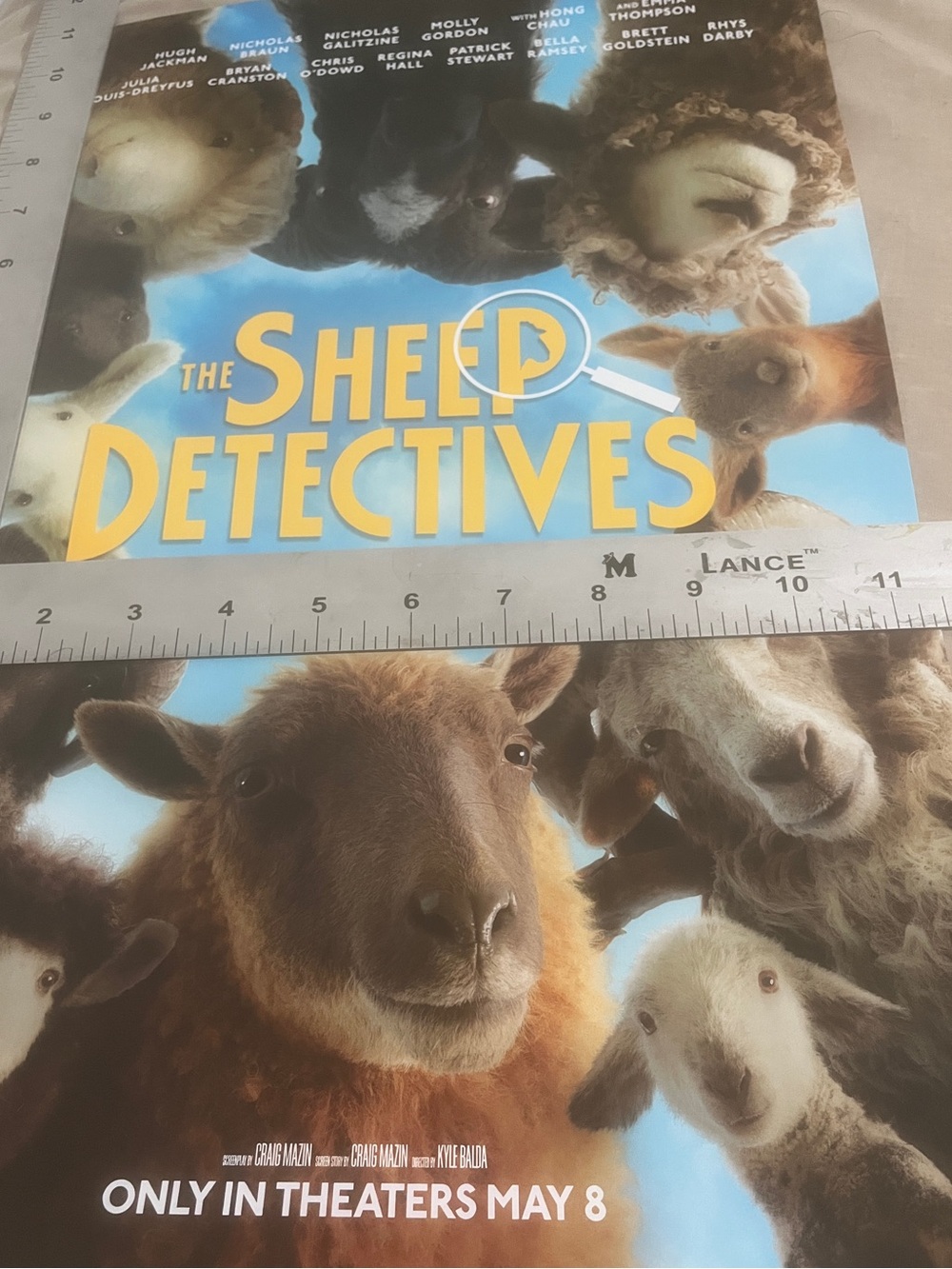 Sheep Detectives BUNDLE Movie Poster, Ticket, mini sheet 2026 Hugh Stewart new - Picture 7 of 8